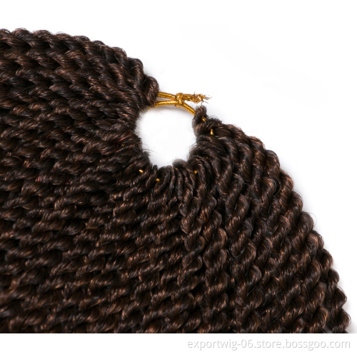 Senegalese Ombre Synthetic Crochet Hair Thick Twist Braiding Hair Extensions Smooth And Soft Crochet Twist Hair Braids